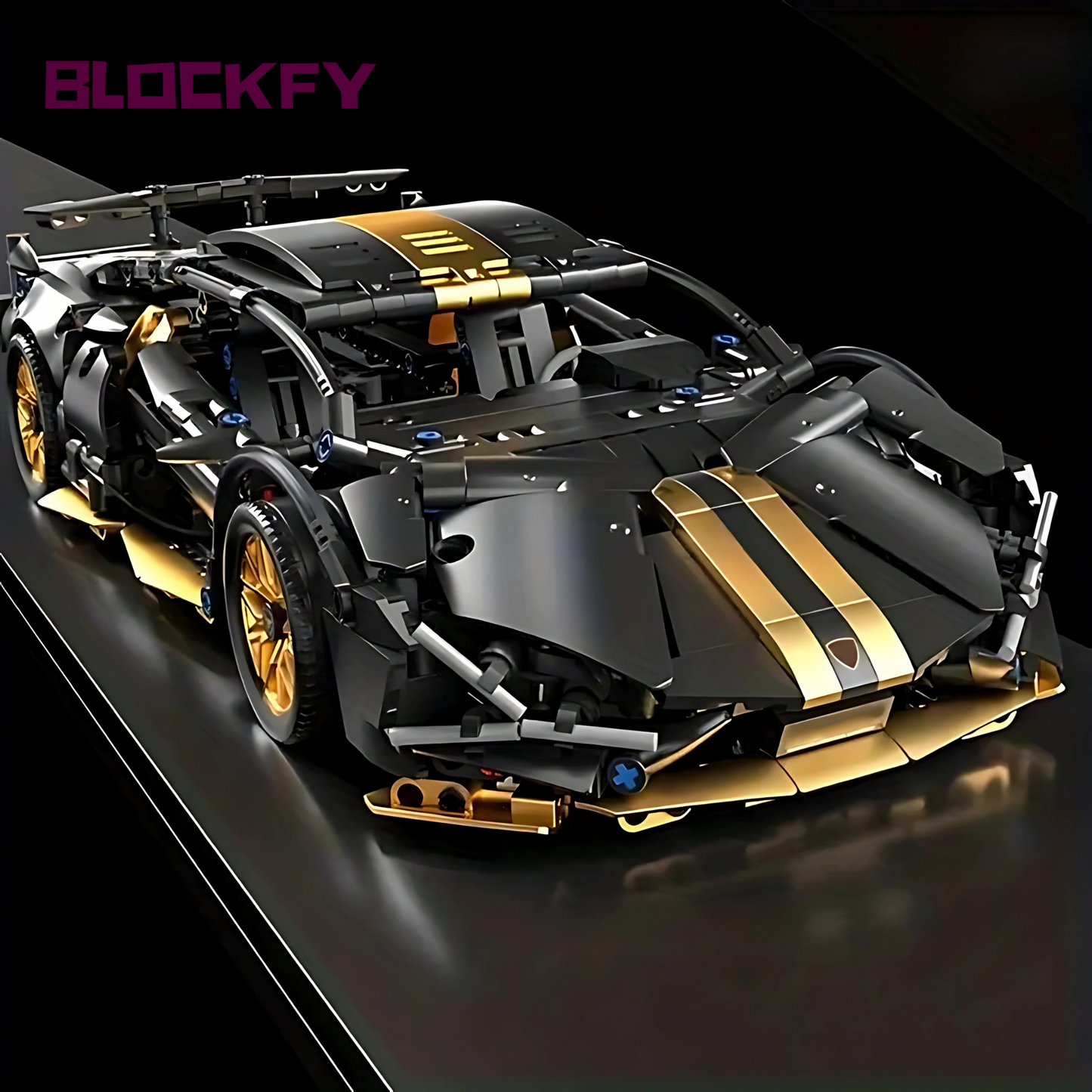 Gold Sports Car Blockfy™