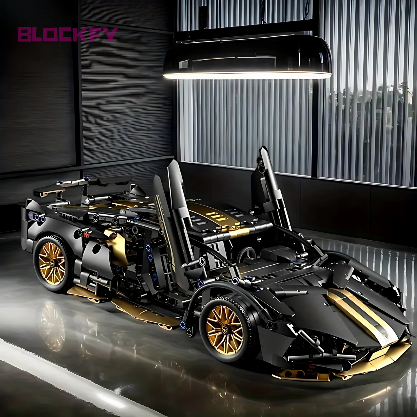 Gold Sports Car Blockfy™