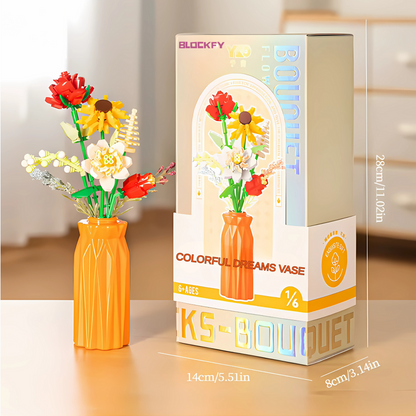 Colorful Dreams Vase Bouquet Blockfy™