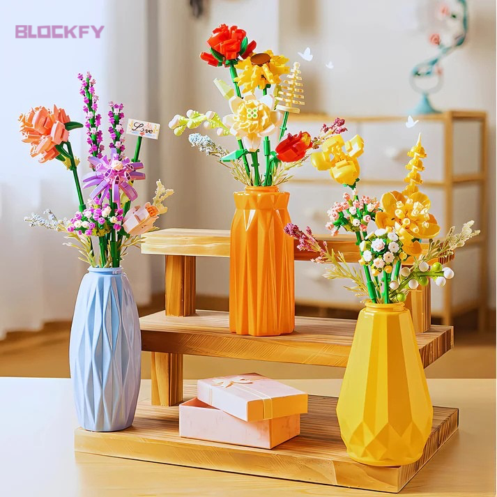 Colorful Dreams Vase Bouquet Blockfy™
