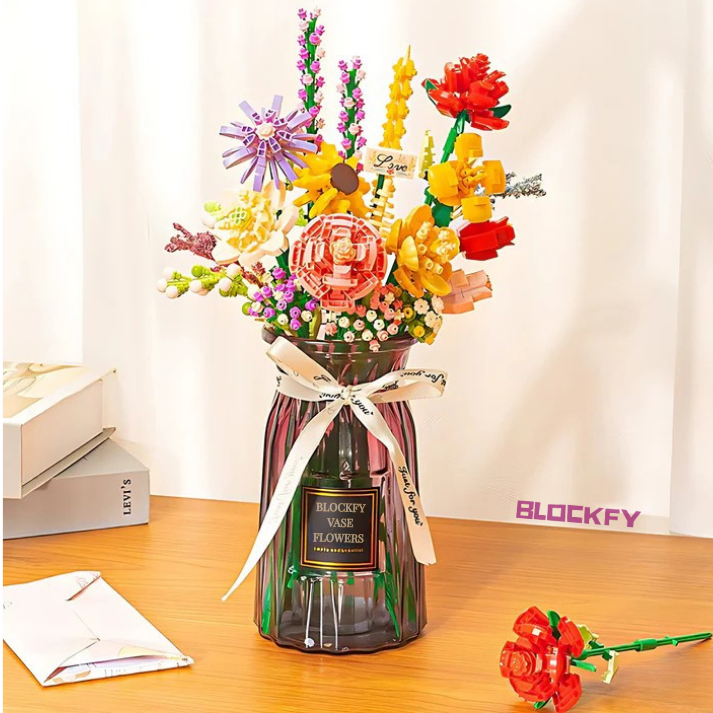 Colorful Dreams Vase Bouquet Blockfy™