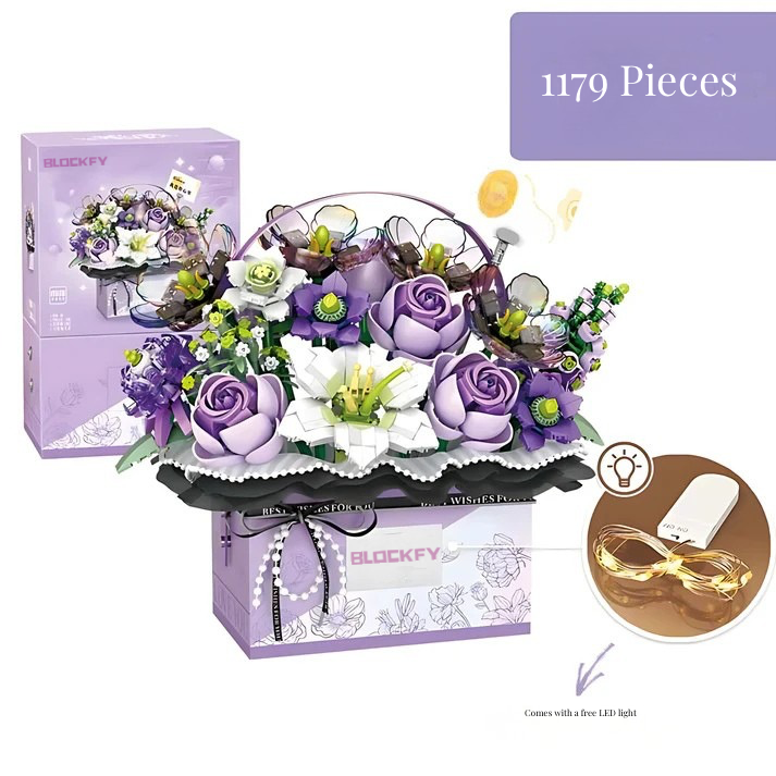 Purple Dreams Flower Bouquet Blockfy™