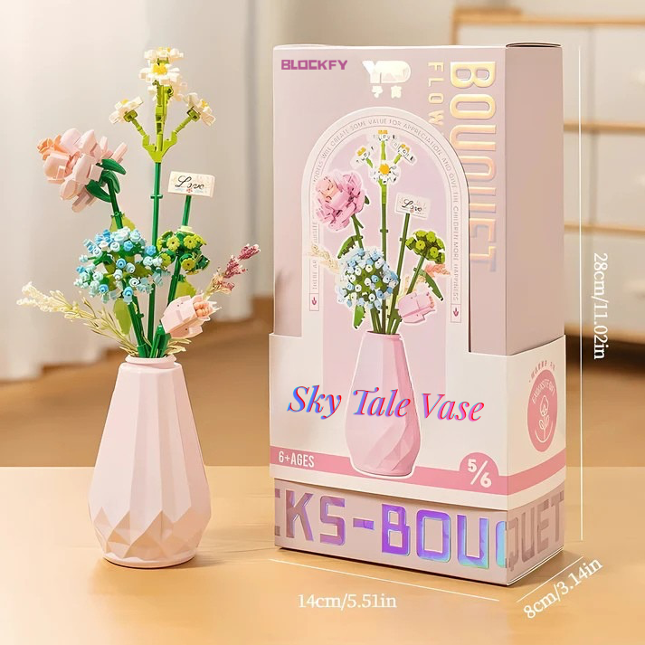 Sky Tale Vase Bouquet Blockfy™